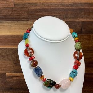 NEW Multi-Colored Stone Necklace